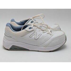 New Balance 928v3 Walking Shoes Womens‎ 7.5 D Wide White Blue WW928WB3 ROLLBAR